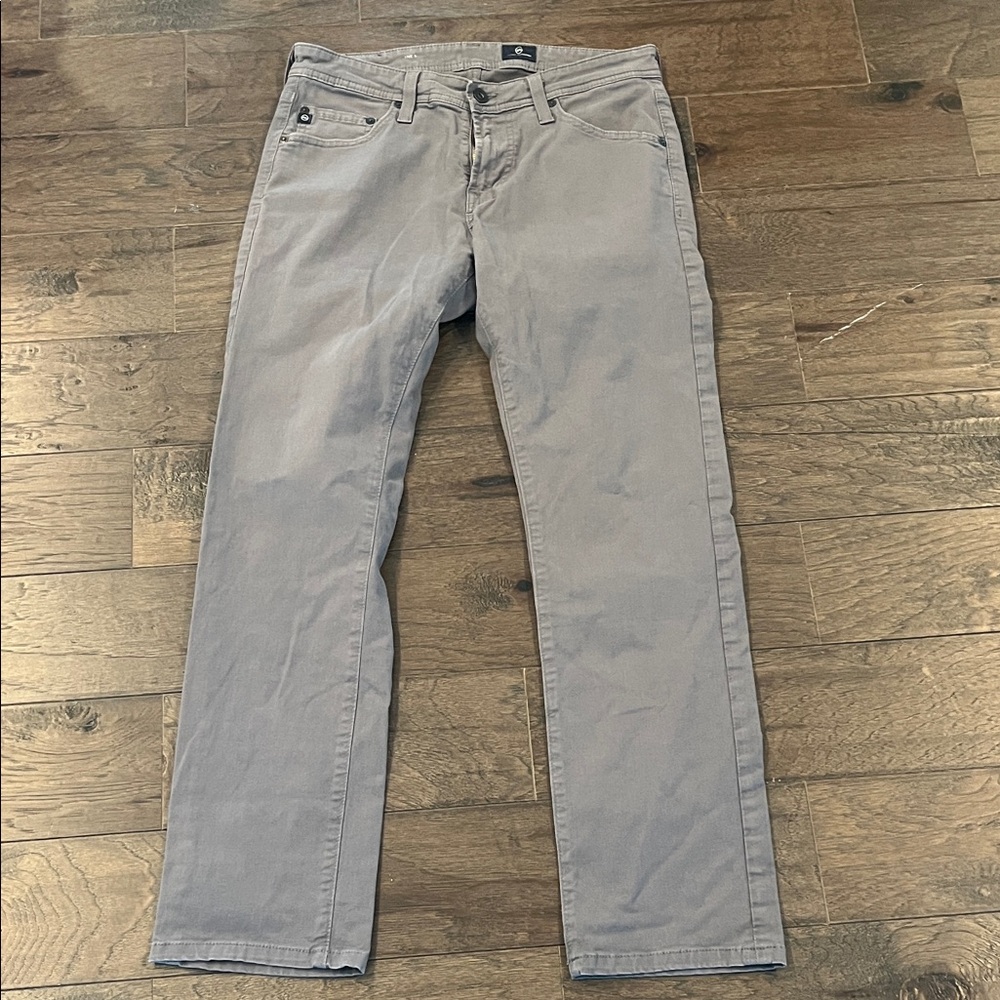 AG Adriano Goldschmied Light Gray Slim Jeans